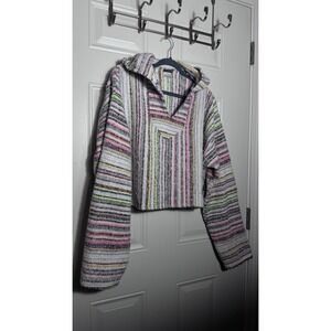 Vtg Earthbound Trading Co. Molina Baja Hoodie Mexico Size XL Long Sleeves
